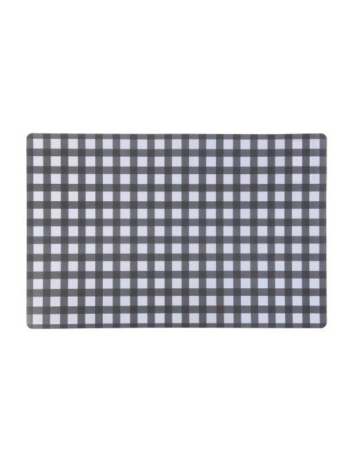 NAPPE OU NAPPET DE TABLE MODÈLE VICHY GRIS FONCÉ