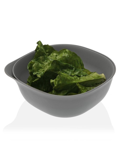 SET DE BOWL Y ESCURRIDOR GRIS DE COCINA