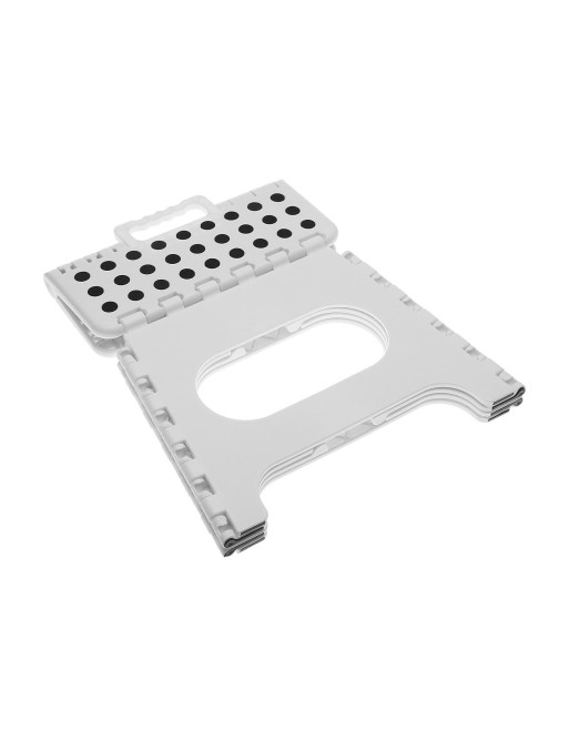 TABURETE PLEGABLE COLOR BLANCO ALTURA 39 CM