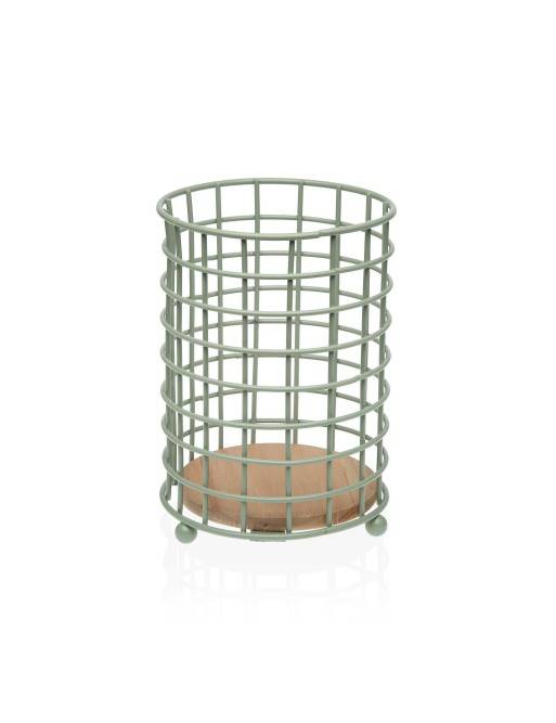 PORTE-USTENSILES DE CUISINE EN MÉTAL VERT 28x12 CM PORTE-USTENSILES DE CUISINE EN MÉTAL VERT 28x12 CM