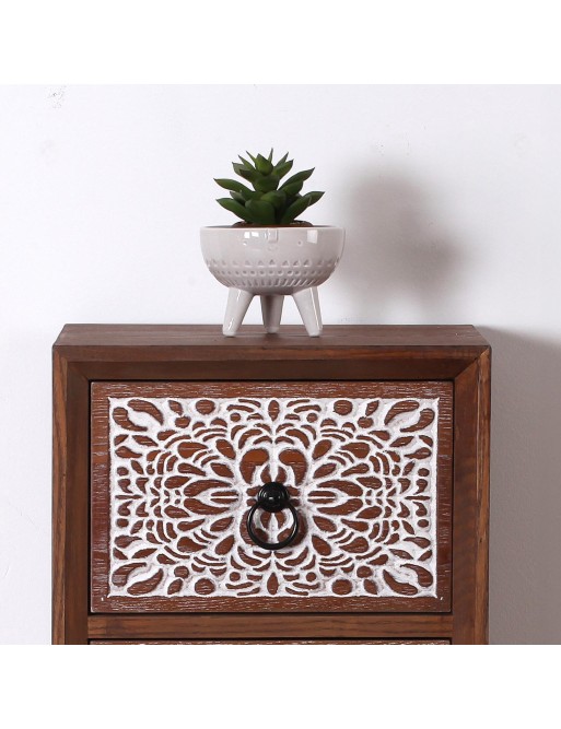 JARDINIÈRE EN CÉRAMIQUE SILHOUETTE AVEC TROIS PIEDS BLANC JARDINIÈRE EN CÉRAMIQUE SILHOUETTE AVEC TROIS PIEDS BLANC