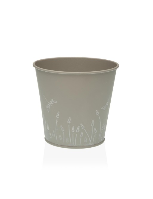 GRAUER METALLTOPF 12x14 CM GRAUER METALLTOPF 12x14 CM