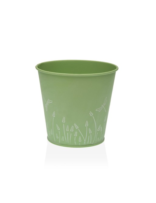 POT EN MÉTAL VERT 12x14 CM POT EN MÉTAL VERT 12x14 CM