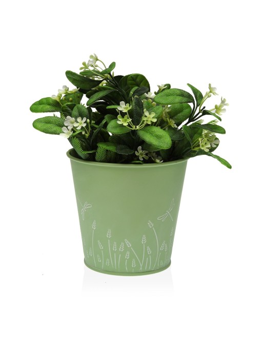 GRÜNER METALLTOPF 12x14 CM GRÜNER METALLTOPF 12x14 CM