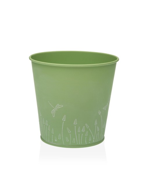 POT EN MÉTAL VERT 14x16 CM POT EN MÉTAL VERT 14x16 CM
