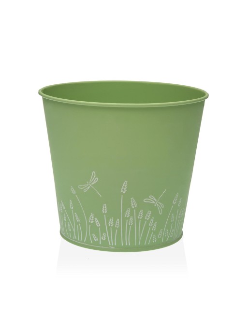 GRÜNER METALLTOPF 16x18 CM GRÜNER METALLTOPF 16x18 CM