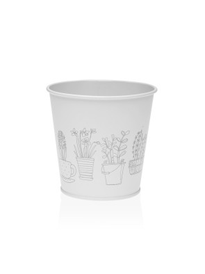 POT EN MÉTAL BLANC 10,9 CM