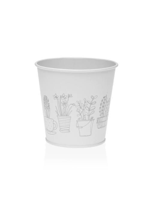 POT EN MÉTAL BLANC 10,9 CM POT EN MÉTAL BLANC 10,9 CM