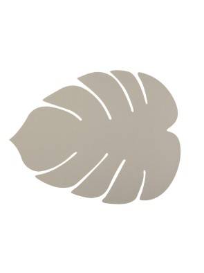 MANTEL INDIVIDUAL MODELO HOJA MONSTERA BLANCO