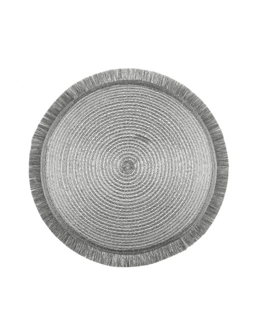 SET DE TABLE EN POLYESTER OU TISSU ARGENT TRIVIA 38 CM SET DE TABLE EN POLYESTER OU TISSU ARGENT TRIVIA 38 CM