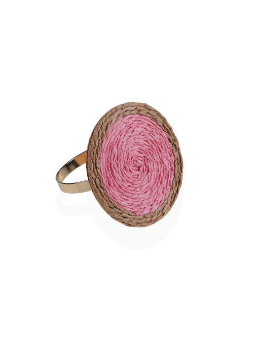ROND DE SERVIETTE SIMPLE ROSE 5 CM