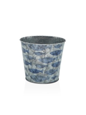 POT EN MÉTAL 12x13 CM RÉSISTANT À LA CORROSION MODÈLE POISSON