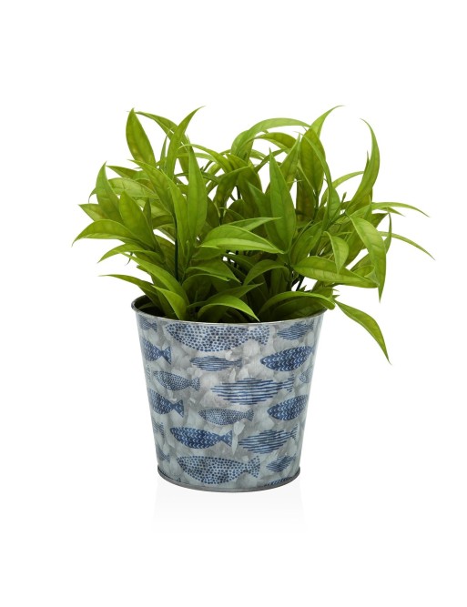 METAL POT 12x13 CM CORROSION RESISTANT FISH MODEL METAL POT 12x13 CM CORROSION RESISTANT FISH MODEL