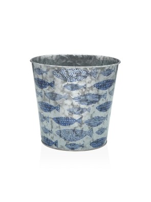 POT EN MÉTAL 17x18 CM RÉSISTANT À LA CORROSION MODÈLE POISSON