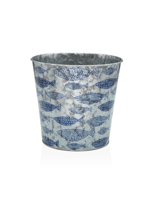 METALLTOPF 17x18 CM KORROSIONSBESTÄNDIGES FISCHMODELL