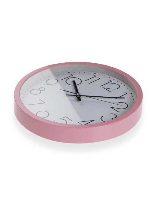 RELOJ DE PARED ECO-FRIENDLY COLOR ROSA DE 30 CM RELOJ DE PARED ECO-FRIENDLY COLOR ROSA DE 30 CM