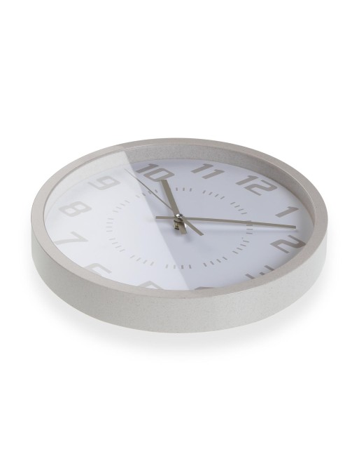 RELOJ DE PARED ECO-FRIENDLY COLOR BEIGE DE 30 CM