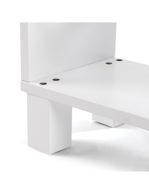 KITCHEN TROLLEY WITH WHEELS WHITE AND 3 SHELVES