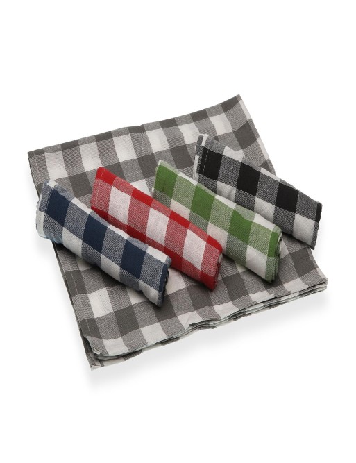 ASSORTIMENT DE 25 SERVIETTES À THÉ 5 COULEURS