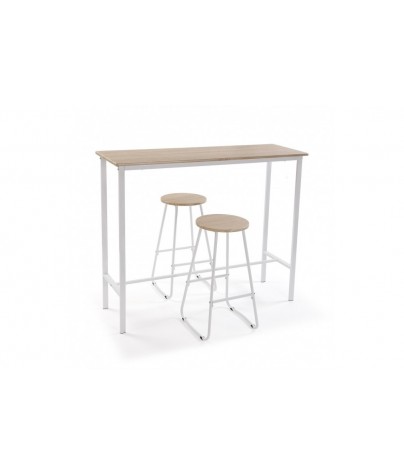 SET TABLE  2 TABOURETS CLAIRS