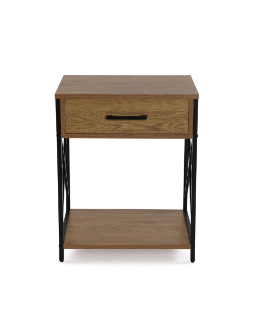 TABLE DE CHEVET FONCÉE AVEC 1 TIROIR MODÈLE PARIS