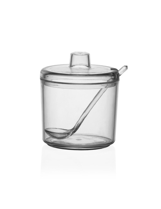 SUGAR BOWL WITH SPOON 11x9.5x9.5 CM