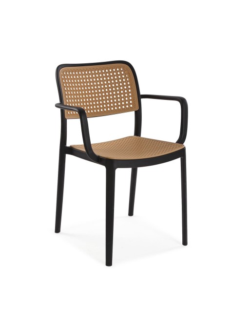 CHAISE NOIRE AVEC ACCOUDOIRS MODÈLE BIBI CHAISE NOIRE AVEC ACCOUDOIRS MODÈLE BIBI