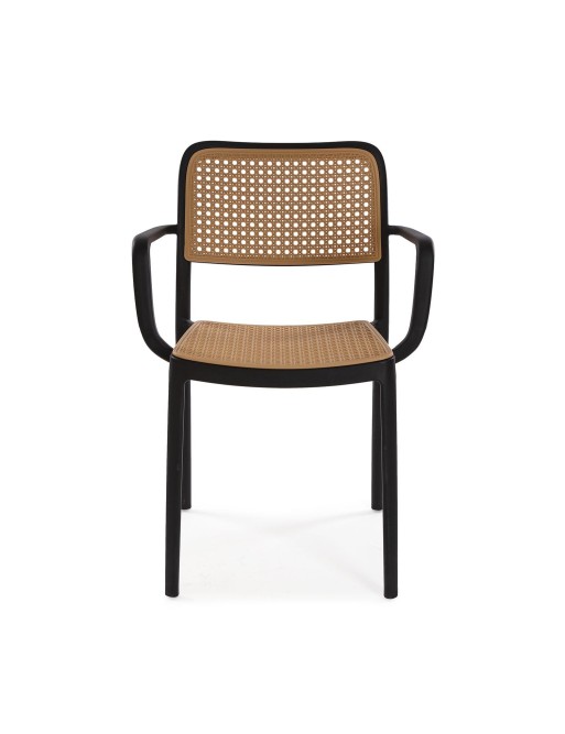 CHAISE NOIRE AVEC ACCOUDOIRS MODÈLE BIBI CHAISE NOIRE AVEC ACCOUDOIRS MODÈLE BIBI