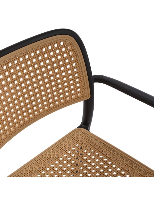 CHAISE NOIRE AVEC ACCOUDOIRS MODÈLE BIBI CHAISE NOIRE AVEC ACCOUDOIRS MODÈLE BIBI