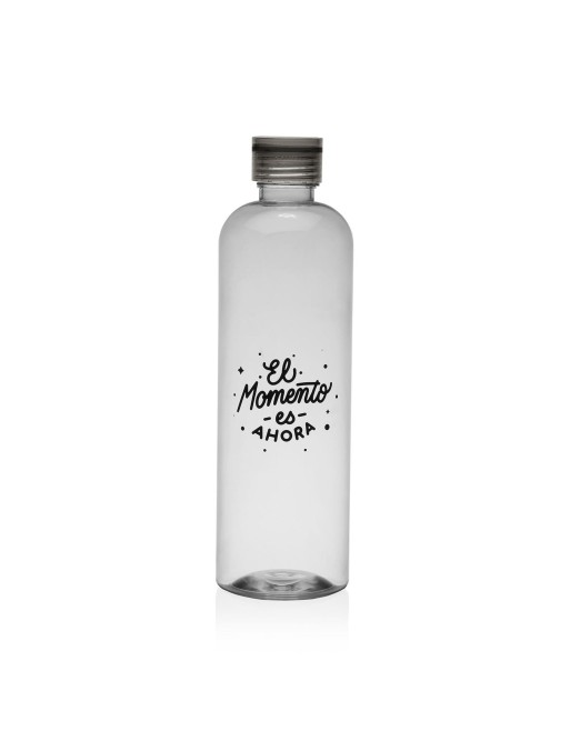 FLASCHE MIT PHRASE THE MOMENT IST JETZT 1,5 L. SCHWARZ FLASCHE MIT PHRASE THE MOMENT IST JETZT 1,5 L. SCHWARZ