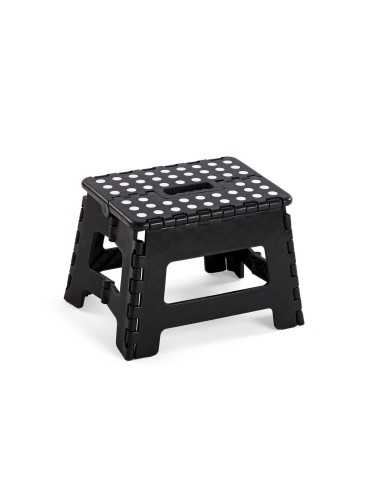 TABURETE PLEGABLE NEGRO 22x22x29 CM
