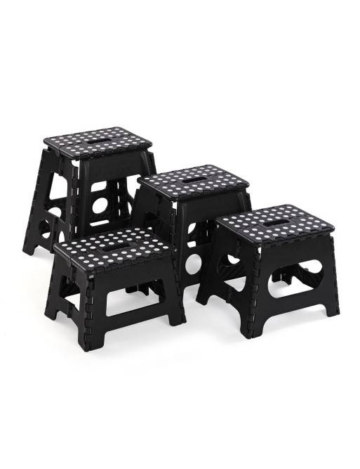 TABURETE PLEGABLE NEGRO 22x22x29 CM TABURETE PLEGABLE NEGRO 22x22x29 CM