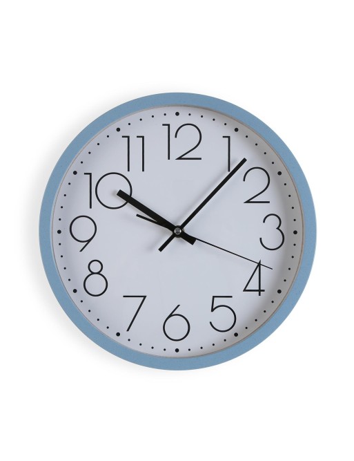 MONTRE ÉCOLOGIQUE EN BOIS BLEU MODÈLE BIODÉGRADABLE 30 CM MONTRE ÉCOLOGIQUE EN BOIS BLEU MODÈLE BIODÉGRADABLE 30 CM