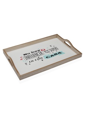 RECHTECKIGES HOLZTABLETT MODELL 45x30x5 CM