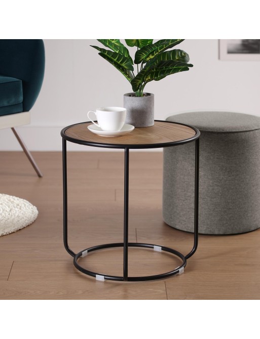 PUFF Y MESA COLOR GRIS CLARO MODELO LIS