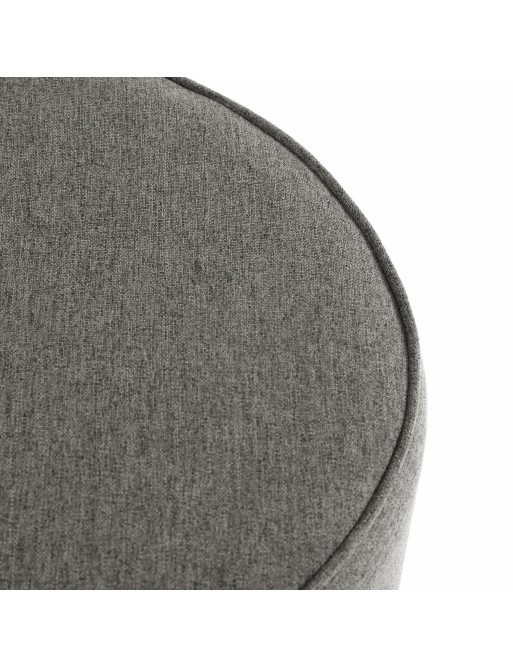 LIGHT GREY POUF AND TABLE LIS MODEL
