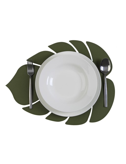 SALVAMANTEL O MANTEL INDIVIDUAL MODELO HOJA VERDE