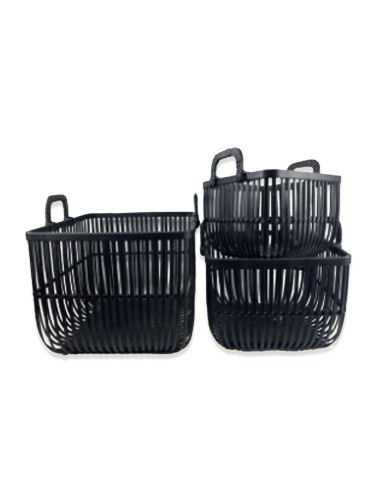 ASSORTMENT OF 3 BAMBOO BASKETS