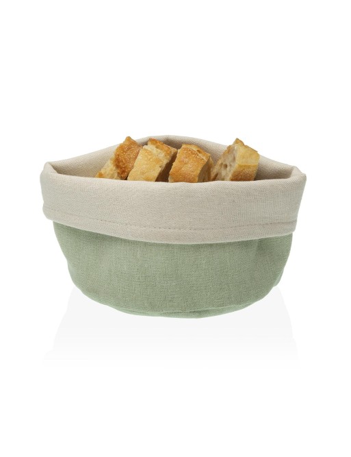 LIGHT GREEN TEXTILE BASKET 10x14x17 CM