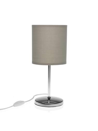 LAMPE DE TABLE GRIS CLAIR 13x13x29,5 CM