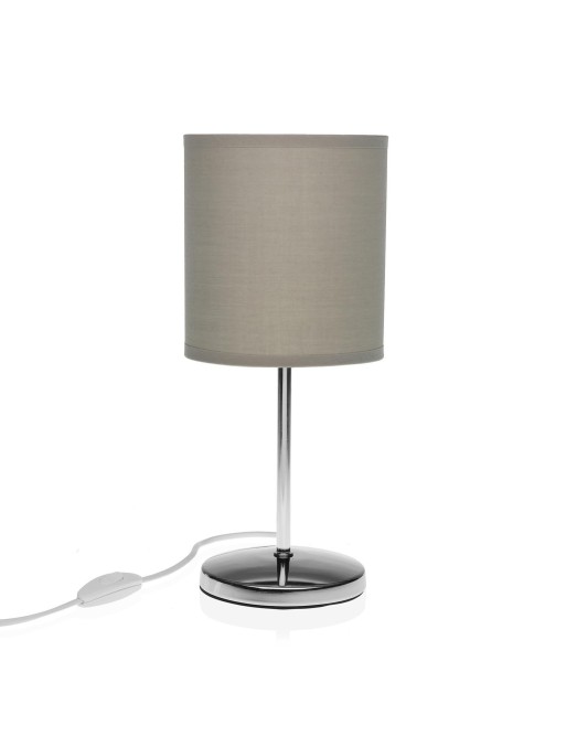 LAMPARA DE MESA COLOR GRIS CLARO 13x13x29,5 CM LAMPARA DE MESA COLOR GRIS CLARO 13x13x29,5 CM