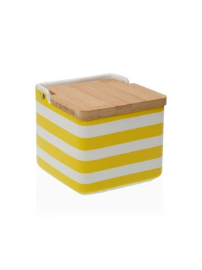 SALIÈRE EN BAMBOU AVEC MARINADE JAUNE MODÈLE