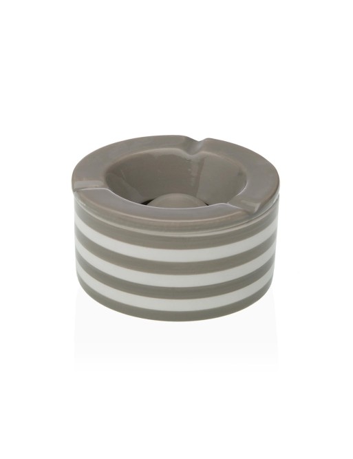 GREY STRIPED ASHTRAY