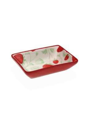 FONTAINE RECTANGULAIRE MODÈLE FRAISES 2,5x9,3x7,3 CM