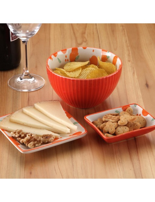 QUADRATISCHER BRUNNEN ORANGE MODELL 1,9x11,3x11,3 CM