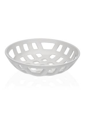 WHITE PORCELAIN FRUIT BOWL 7x28 CM