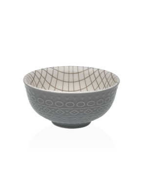 GREY PORCELAIN BOWL 5.8x12.3 CM