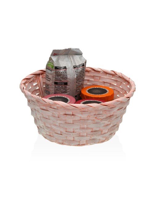 ROUND PINK BASKET 23 CM (23x10 CM) ROUND PINK BASKET 23 CM (23x10 CM)