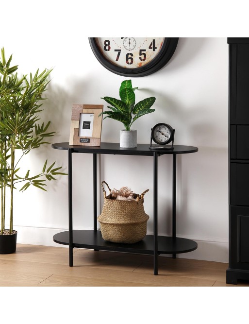 BLACK METALLIC CONSOLE OR ENTRANCE TABLE 90x70 CM BLACK METALLIC CONSOLE OR ENTRANCE TABLE 90x70 CM