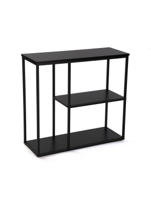 CONSOLE EN MÉTAL NOIR 80x75 CM